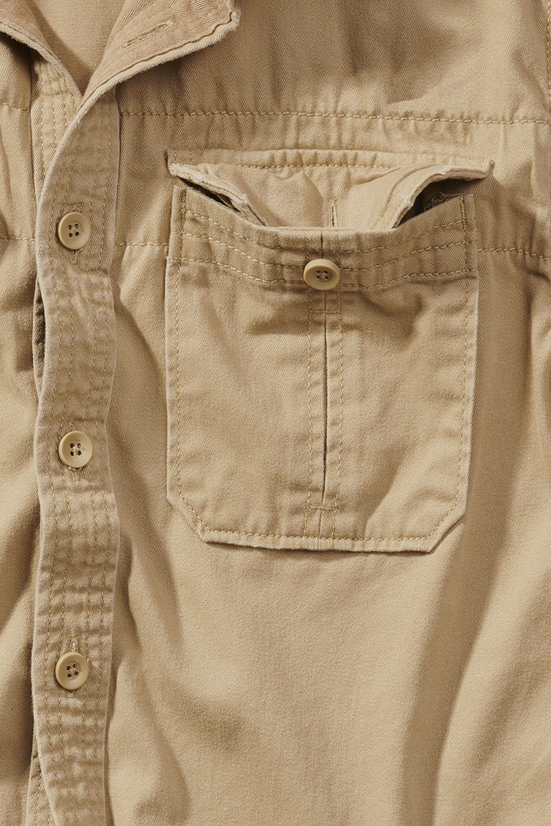 Brandit Vintage Shirt Longsleeve camel - Image 3