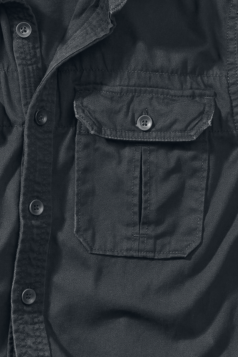 Brandit Vintage Short Sleeve Short-sleeved Shirt black - Image 3