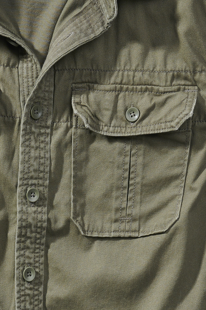Brandit Vintage Short Sleeve Short-sleeved Shirt olive - Image 3
