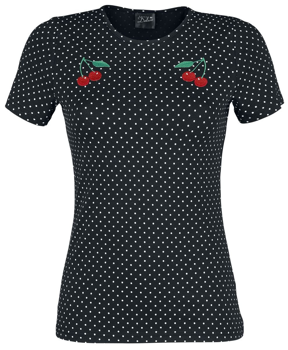 Pussy Deluxe Mini Dots Basic Shirt T-Shirt black - Image 2
