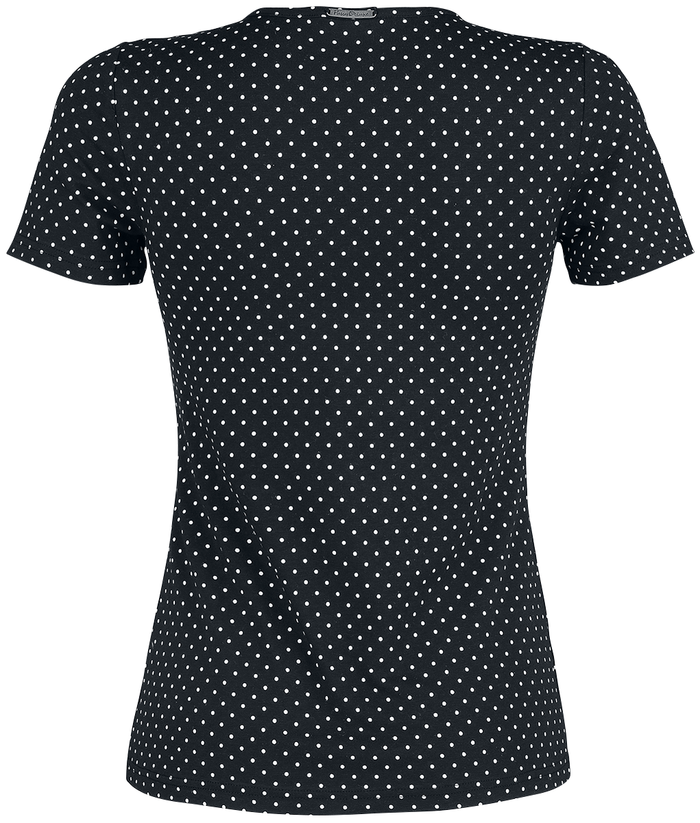 Pussy Deluxe Mini Dots Basic Shirt T-Shirt black - Image 3