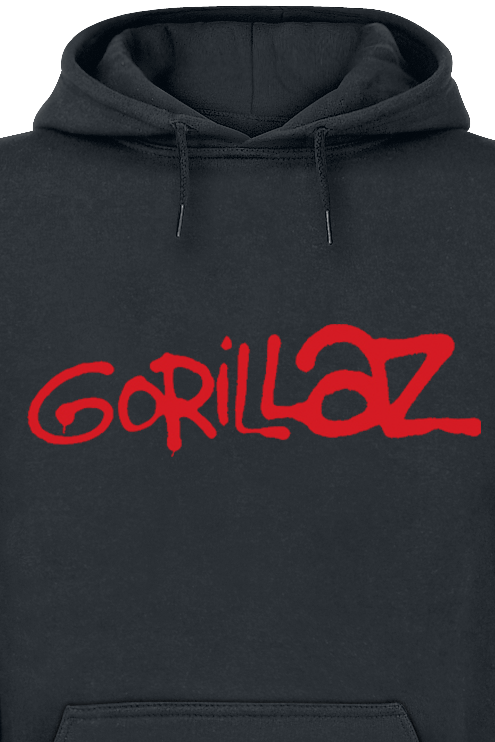 Gorillaz Logo Hoodie black - Image 3