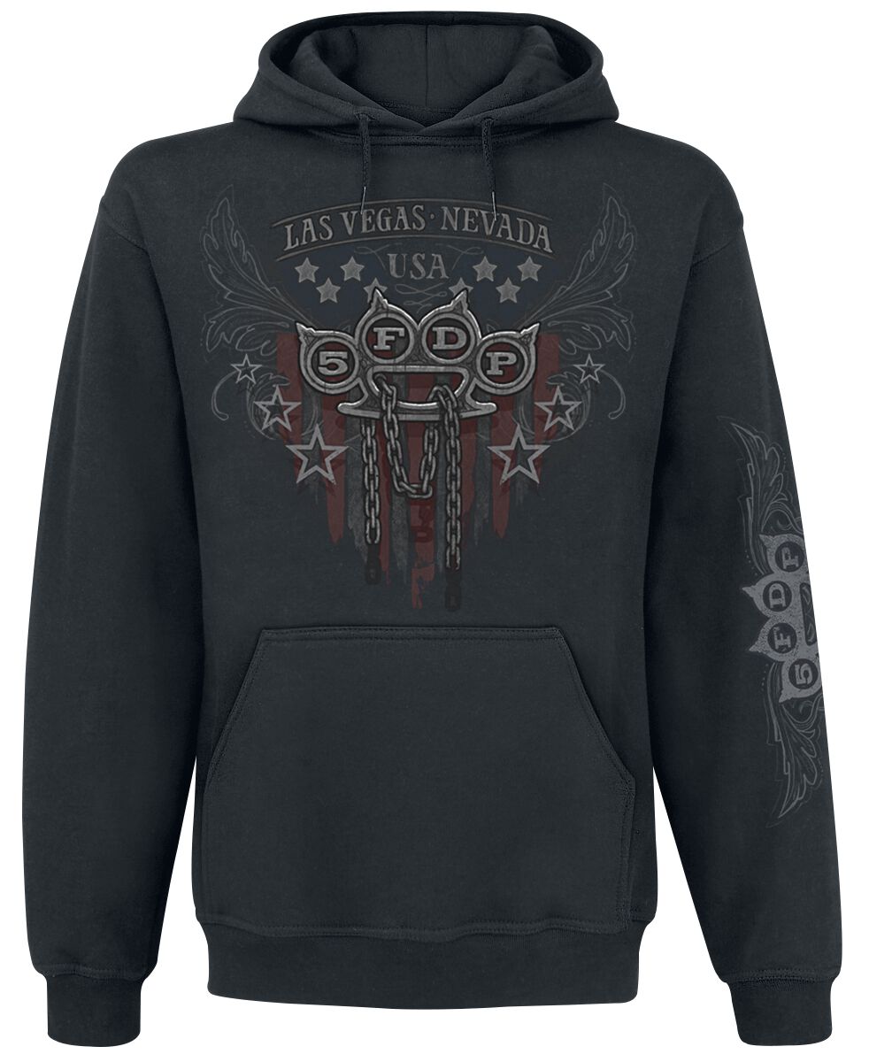 Five Finger Death Punch Eagle Color Hoodie black - Image 2