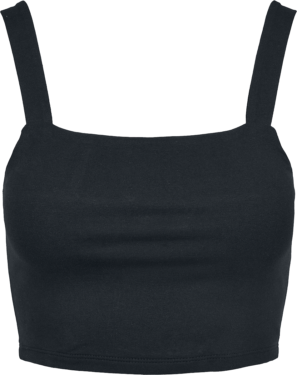 Urban Classics Ladies Cropped Top Double Pack Top black white - Image 3