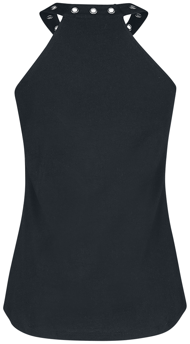 Rock Rebel by EMP Rock Rebel Top with Print and Eyelets Halternecks black - Image 3