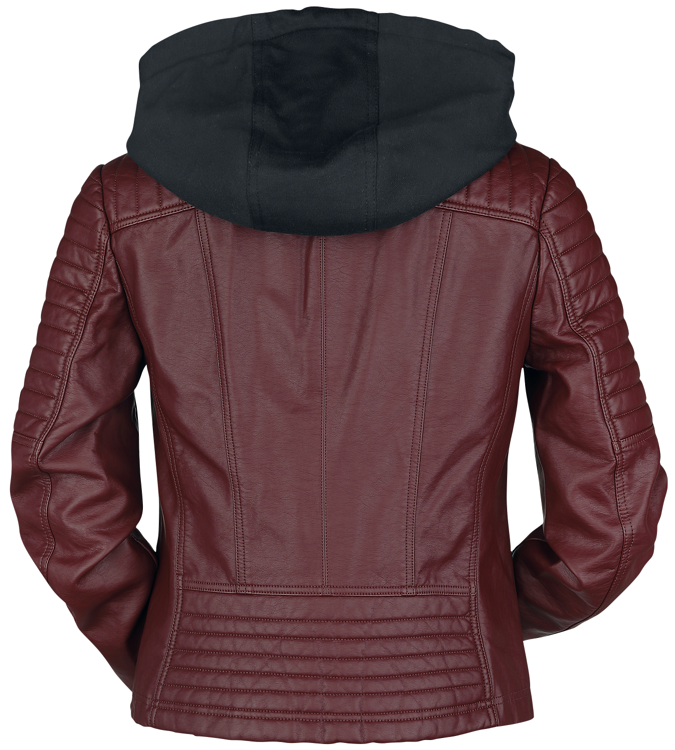 Black Premium by EMP Road Tripping Imitation Leather Jacket dark red - Image 3