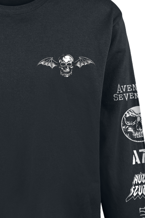 Avenged Sevenfold Logo Long-sleeve Shirt black - Image 3
