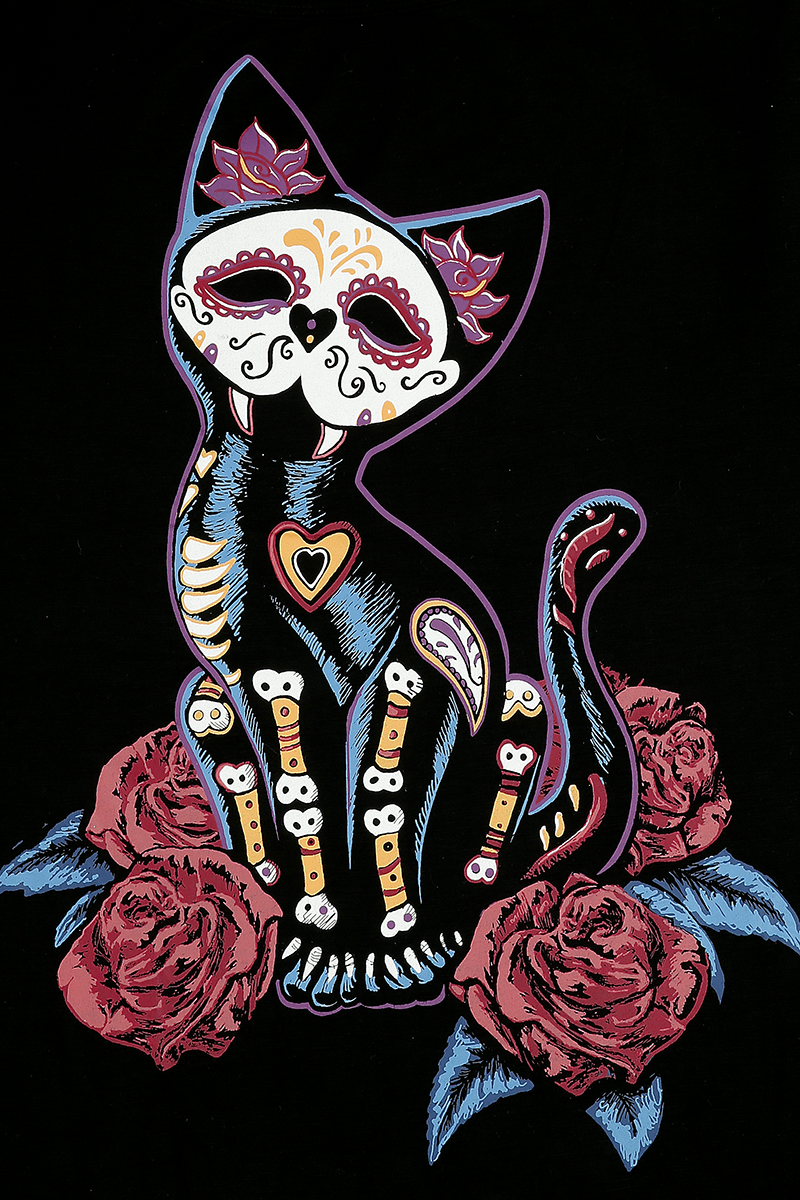 Full Volume by EMP Black T-shirt with Print and Crew Neck T-Shirt black - Image 3