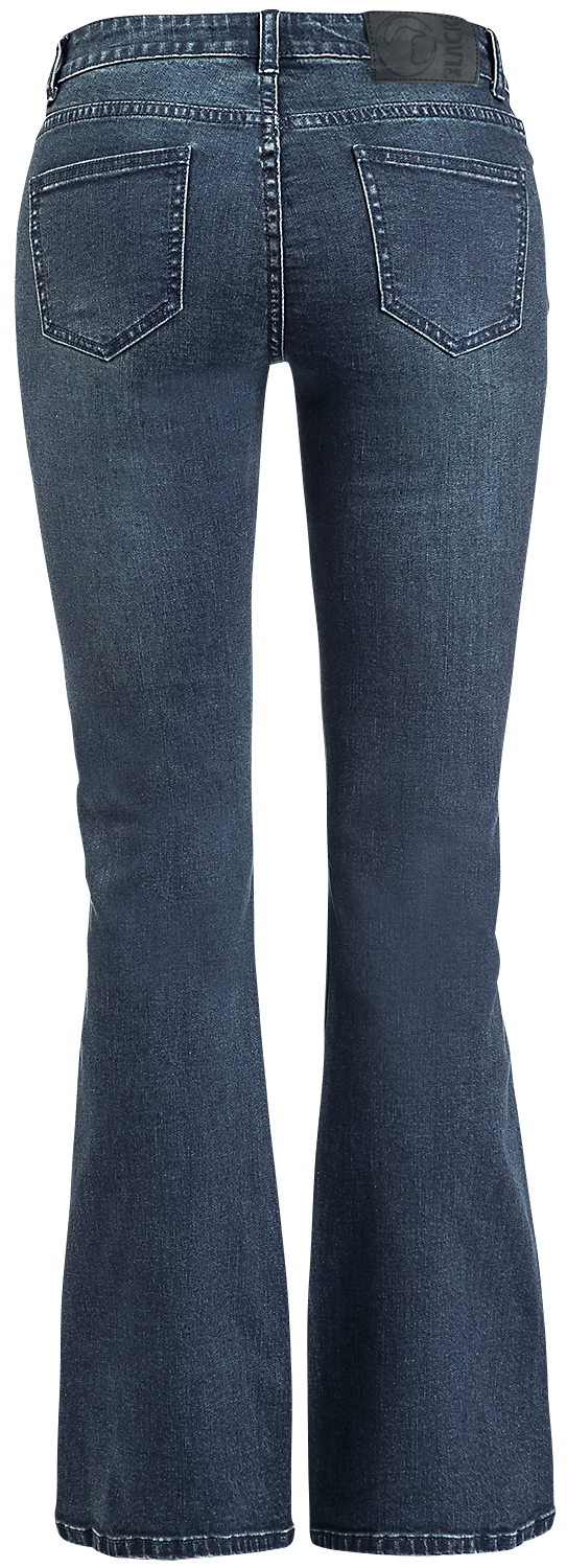 Black Premium by EMP Grace - Dark blue jeans with flare Jeans blue - Image 3