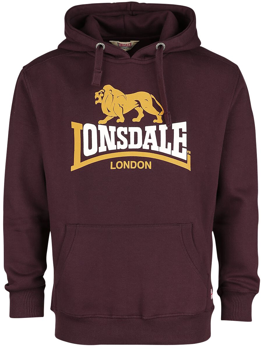 Lonsdale London Thurning Hoodie burgundy - Image 2
