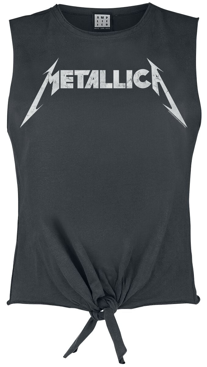 Metallica Amplified Collection - White Logo Top charcoal - Image 2