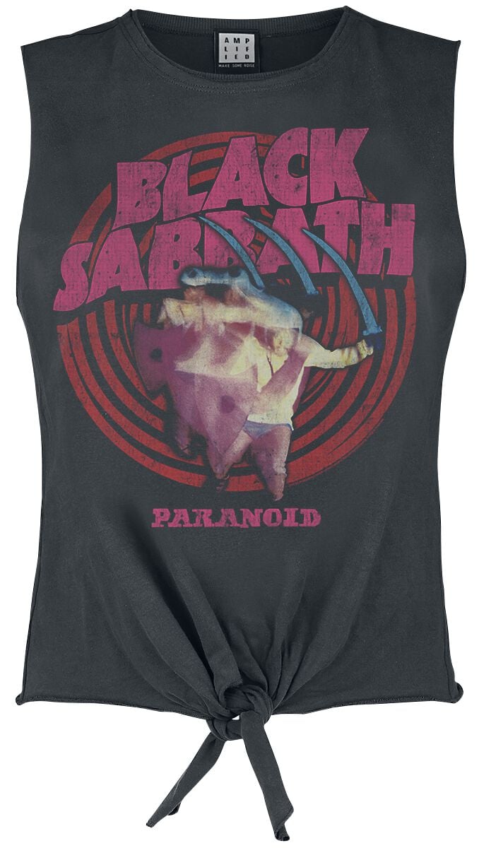 Black Sabbath Amplified Collection - Paranoid Top charcoal - Image 2