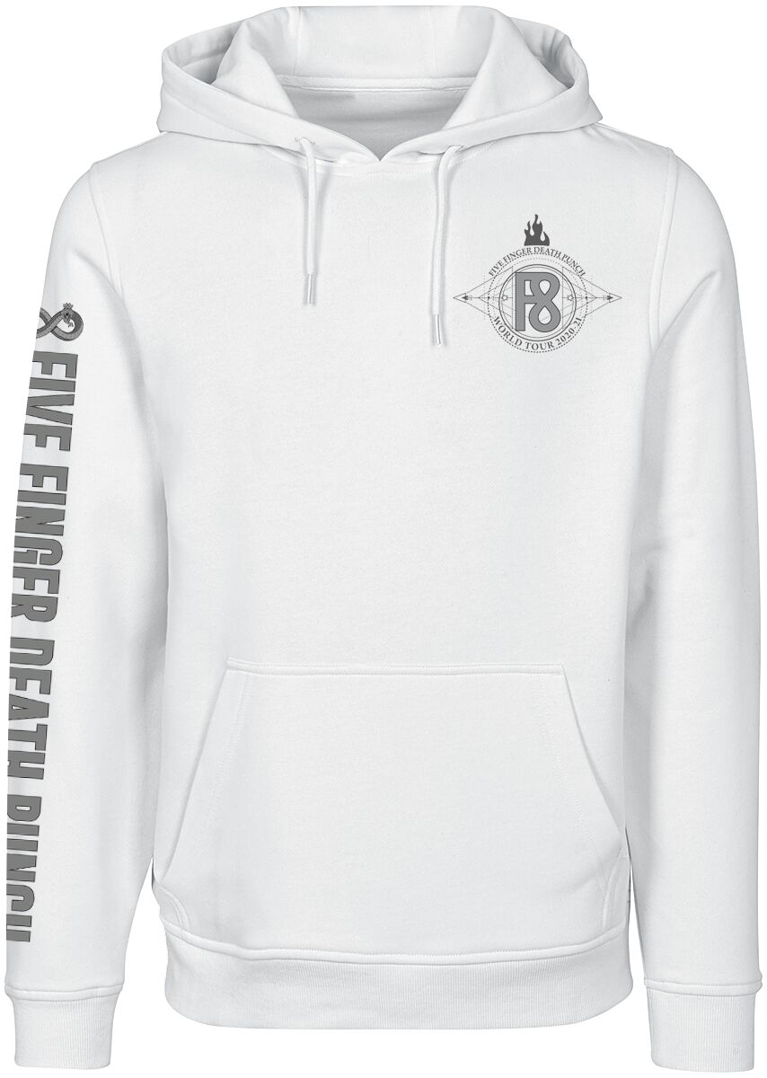 Five Finger Death Punch This Is War Hoodie white - Image 2
