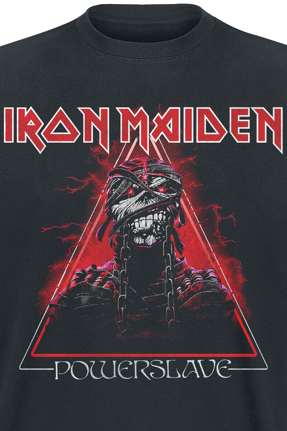 Iron Maiden Mummy Triangle T-Shirt black - Image 3