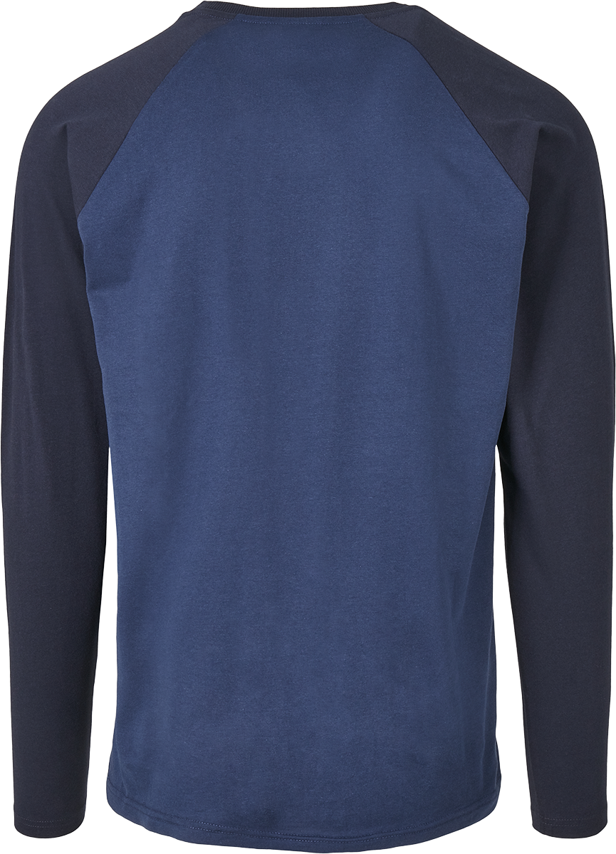 Urban Classics Raglan Contrast Longsleeve Long-sleeve Shirt blue dark blue - Image 3