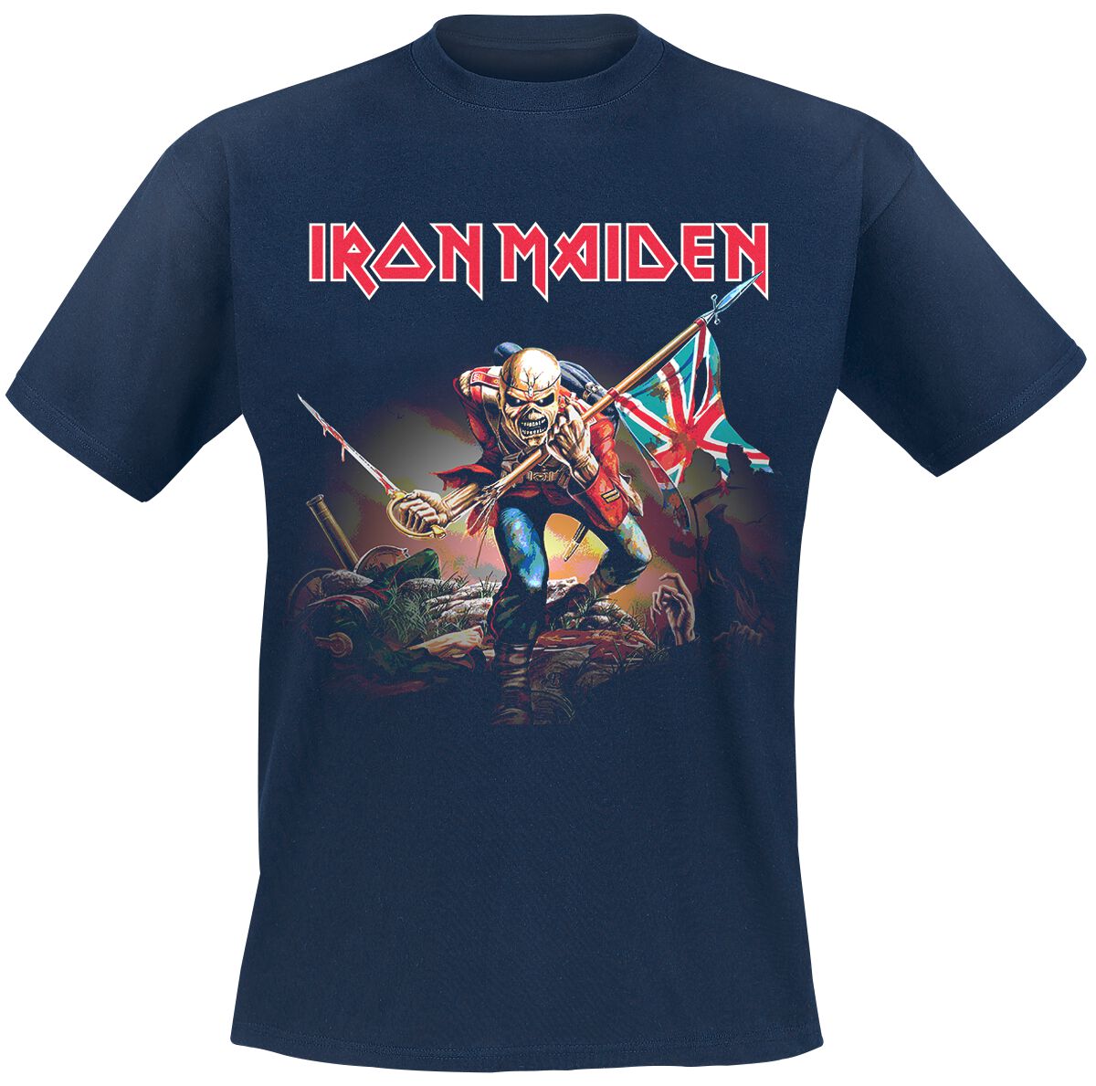 Iron Maiden Trooper T-Shirt navy - Image 2