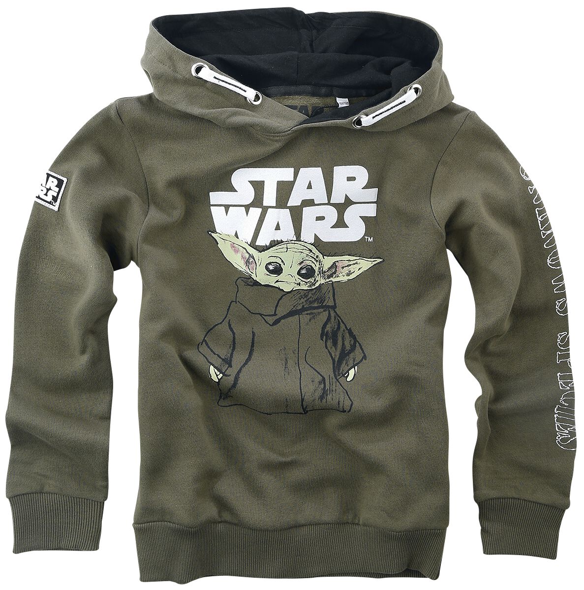 Star Wars Kids - The Mandalorian - Grogu - Sketch Hoodie khaki - Image 2