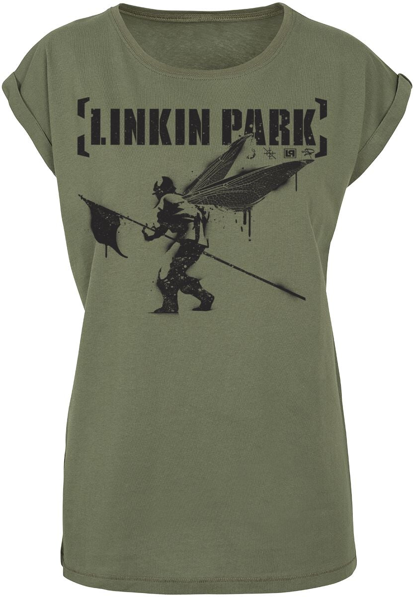 Linkin Park Hybrid Theory T-Shirt olive - Image 2