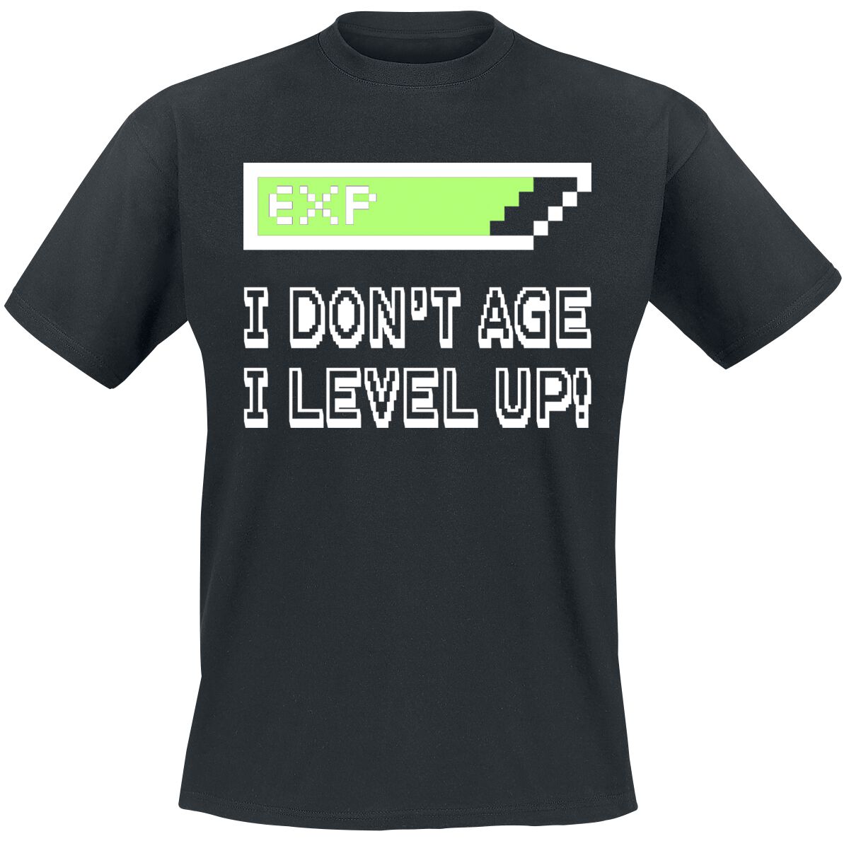 Gaming Slogans I Don't Age T-Shirt black - Image 2