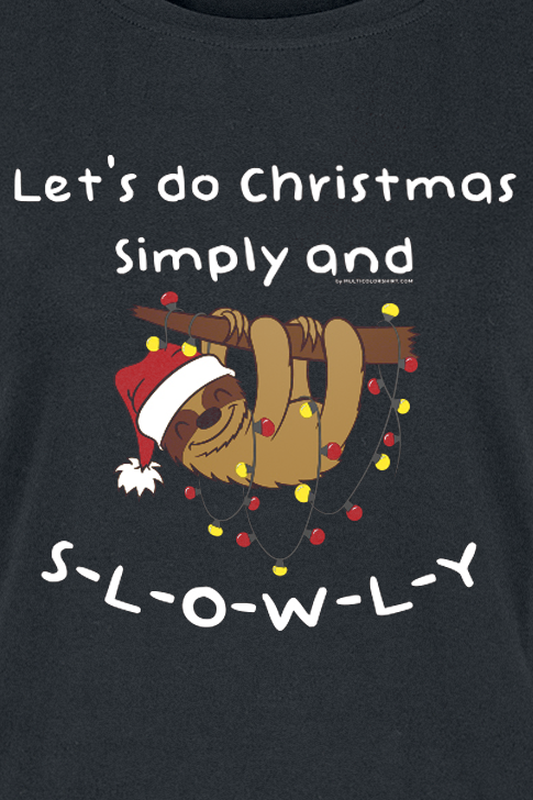 Tierisch Christmas Slowly T-Shirt black - Image 3