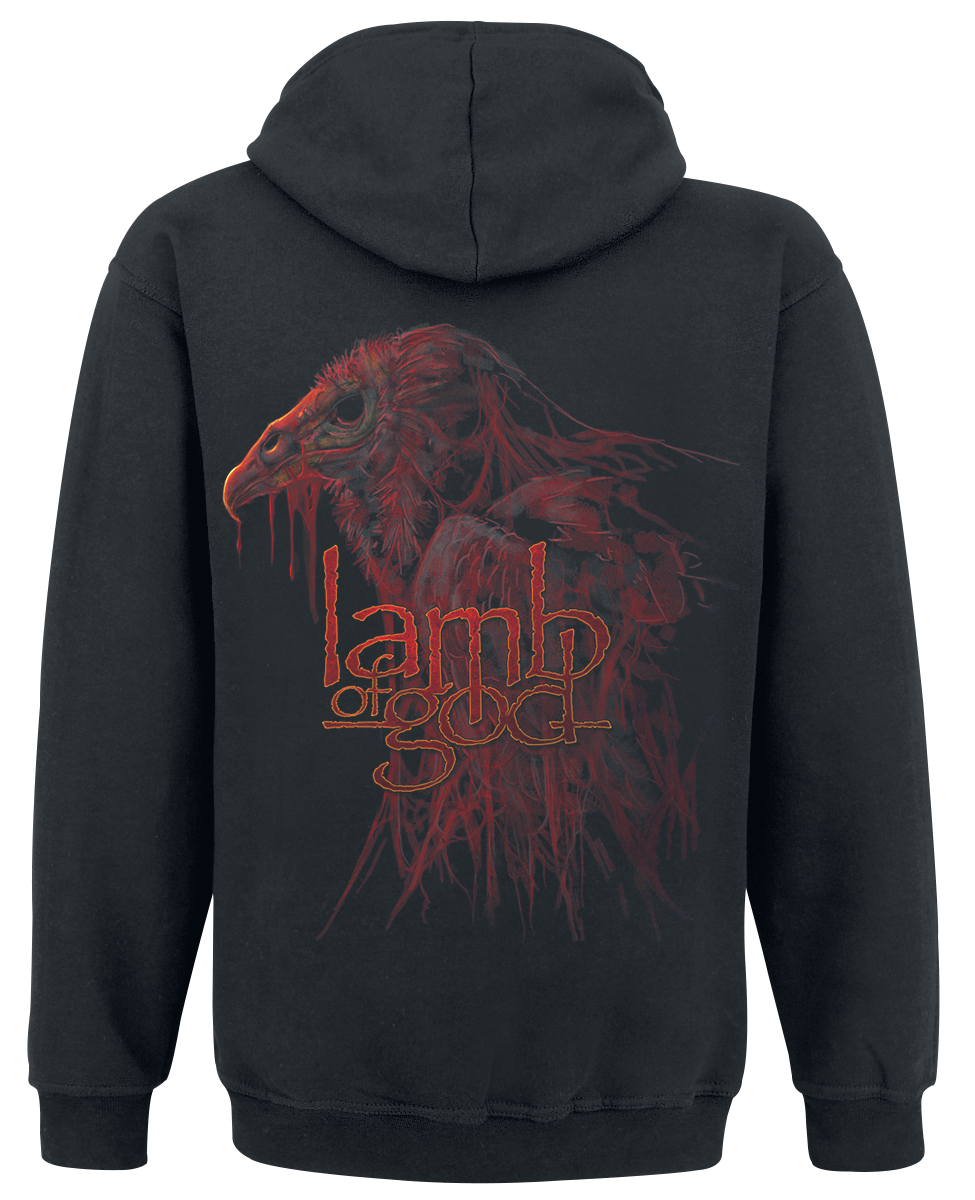 Lamb Of God Vulture Hoodie Jacket black - Image 3