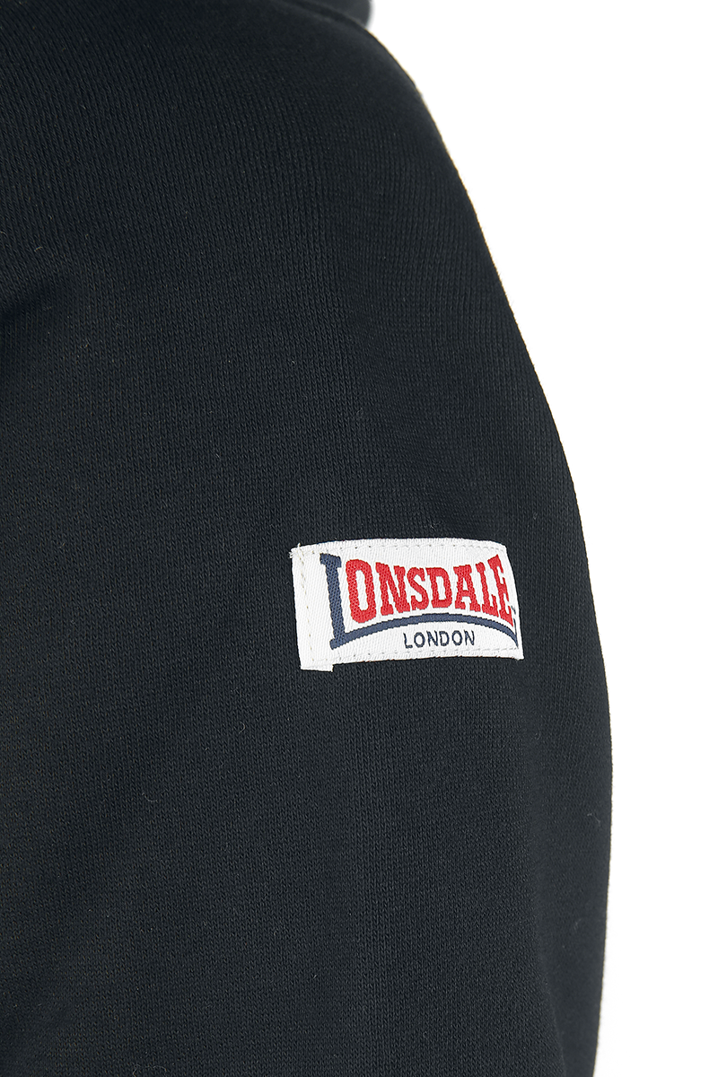 Lonsdale London Hooded One Tone Hoodie black - Image 3