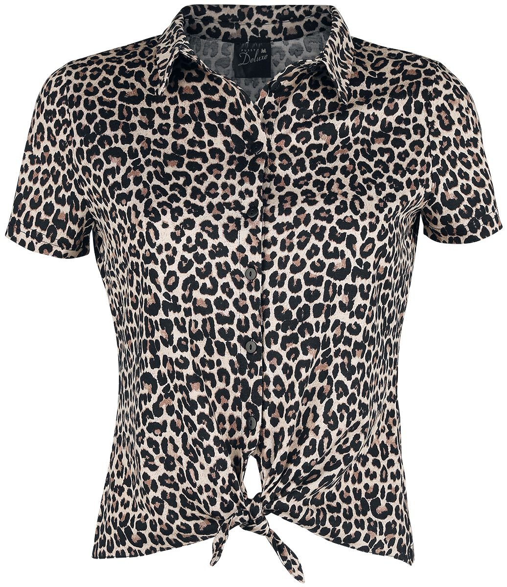 Pussy Deluxe Leopard Print Short Blouse Blouse leopard - Image 2