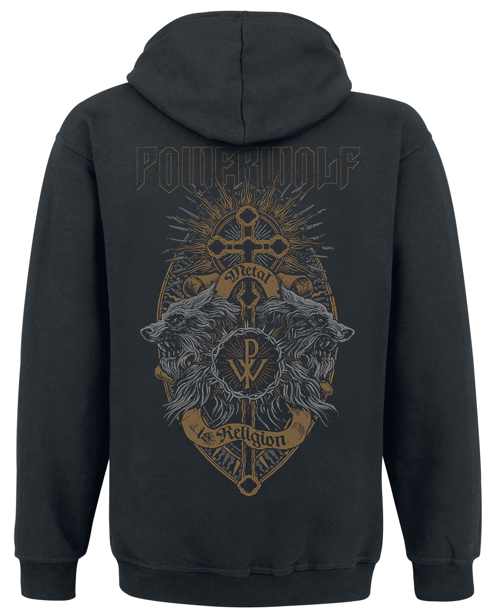 Powerwolf Crest Wolves Hoodie black - Image 3