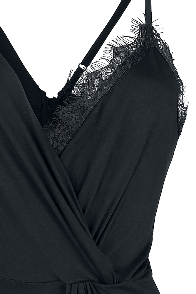 Gothicana by EMP Top with Lace Details Long-sleeve Shirt black - Image 3