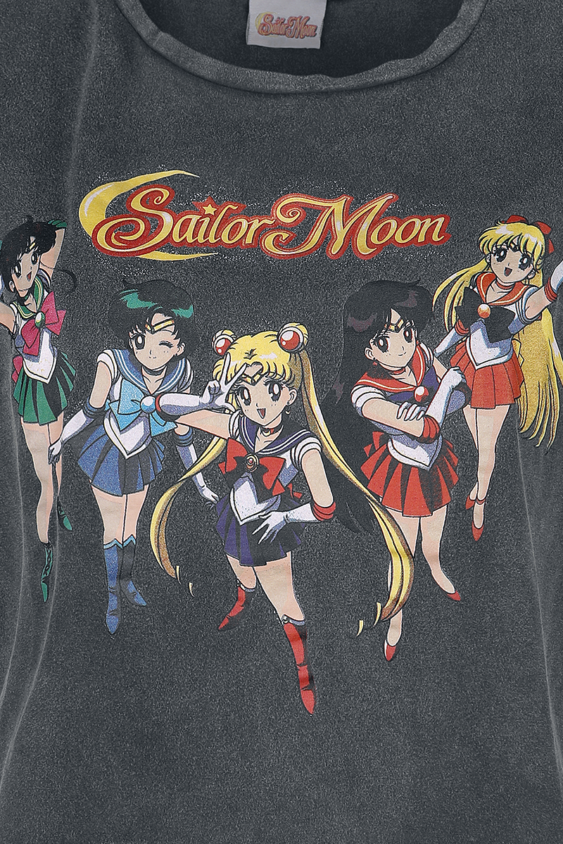 Sailor Moon Group T-Shirt black - Image 3