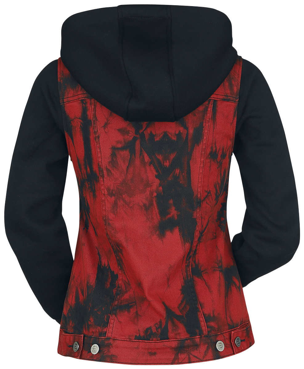 RED by EMP Denim Soul Jeans Jacket black red - Image 3