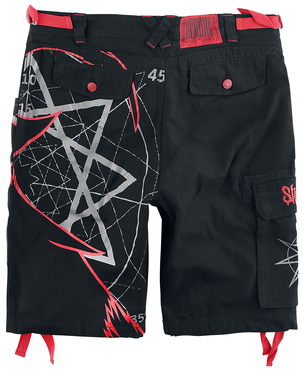 Slipknot EMP Signature Collection Shorts black red - Image 3