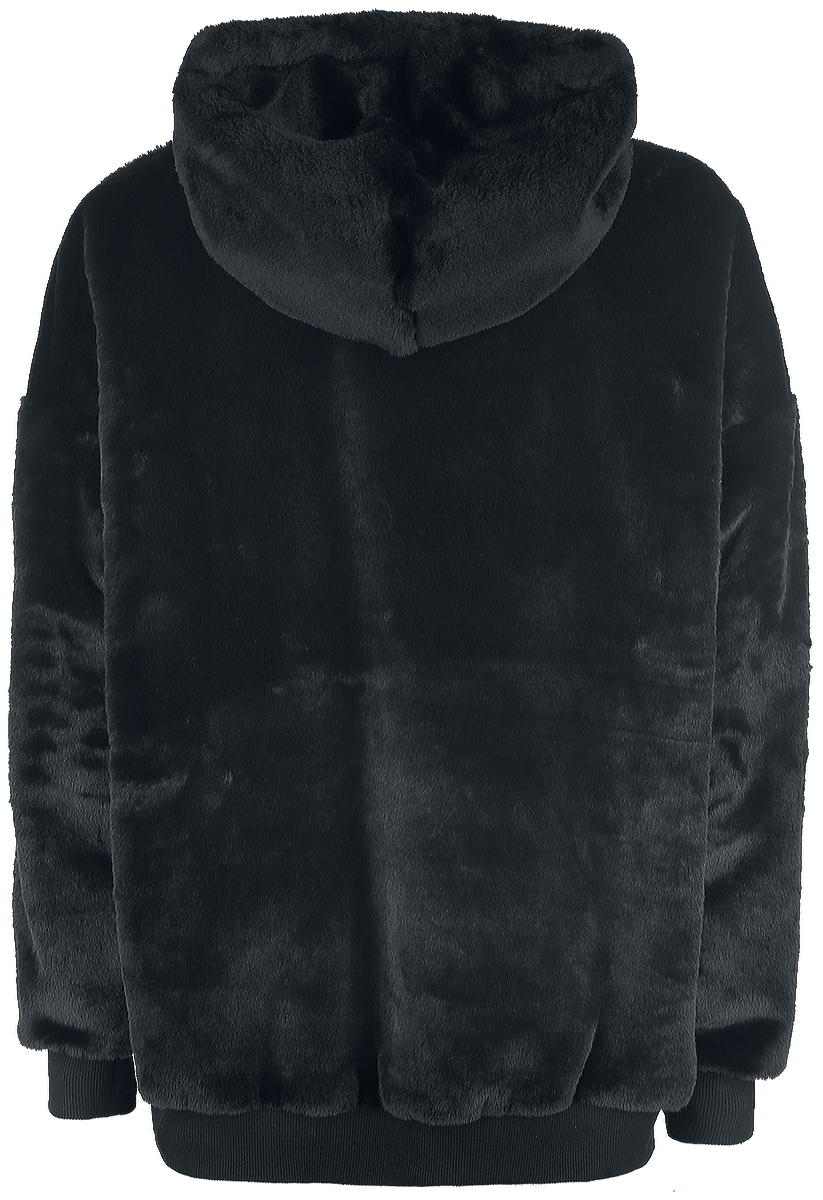 EMP Special Collection Fleece Hoodie with Metal Horns embroidery Hoodie black - Image 3