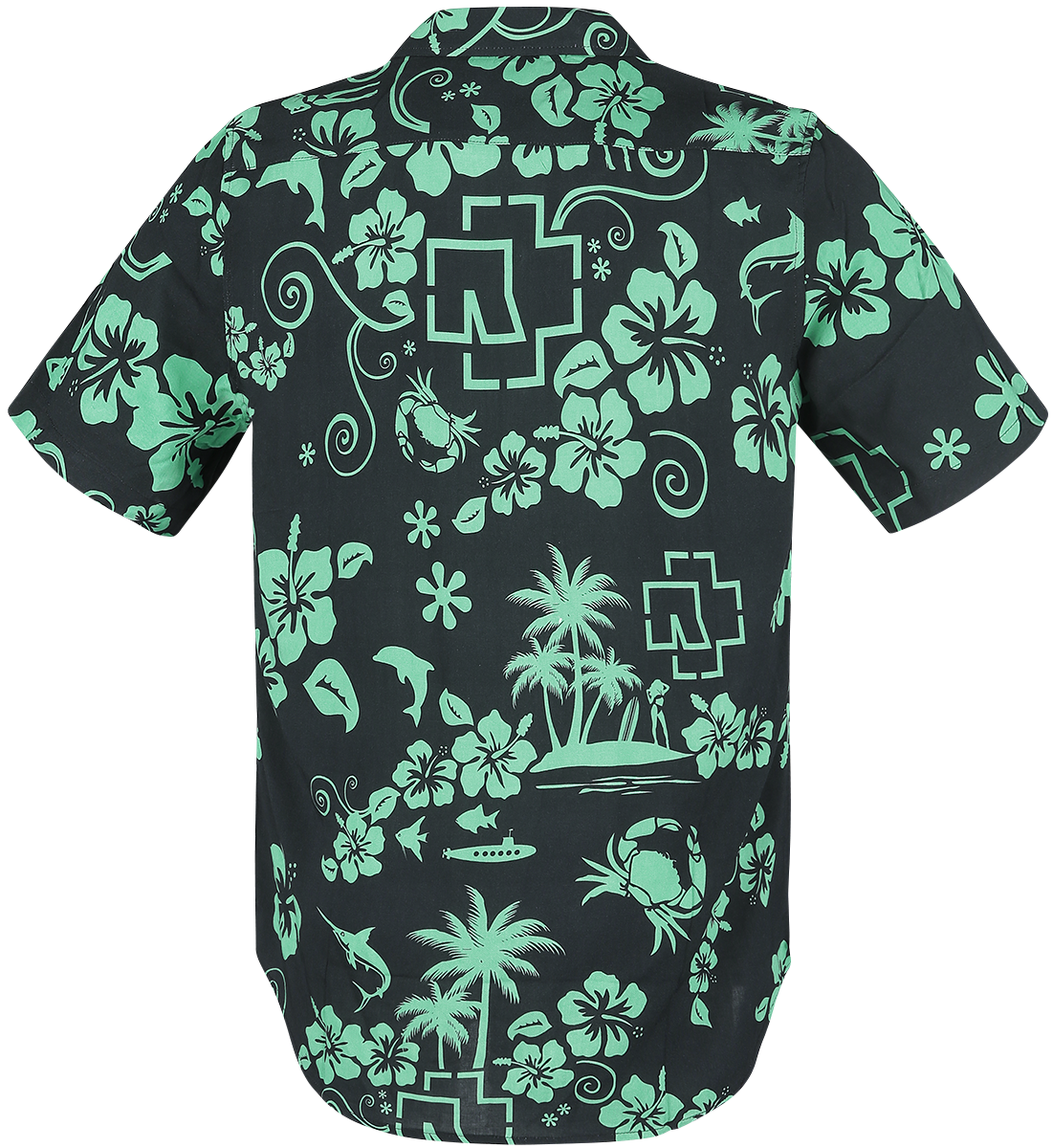 Rammstein Mein Land Short-sleeved Shirt black green - Image 3