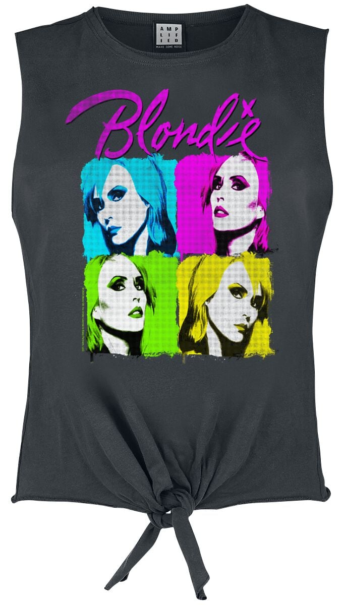Blondie Amplified Collection - Neon Quadrant Top charcoal - Image 2