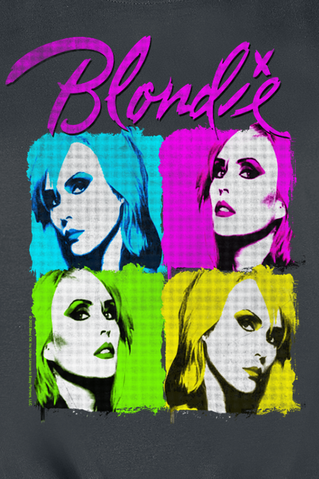 Blondie Amplified Collection - Neon Quadrant Top charcoal - Image 3