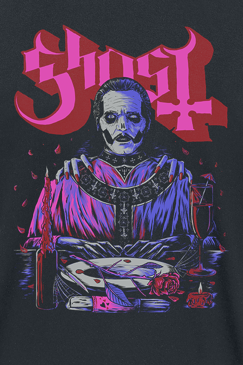 Ghost Be My Valentines Day T-Shirt black - Image 3