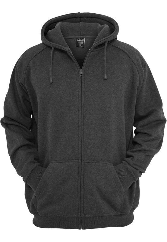 Urban Classics Blank Zip Hoodie Hoodie Jacket charcoal - Image 2