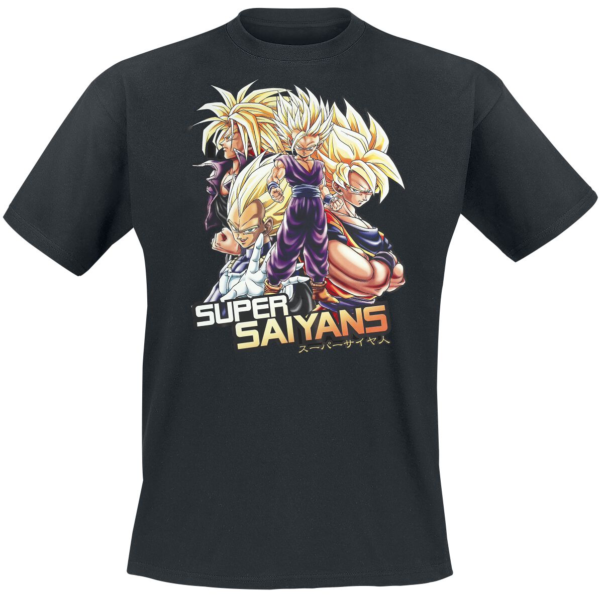 Dragon Ball Z - Super Saiyans T-Shirt black - Image 2