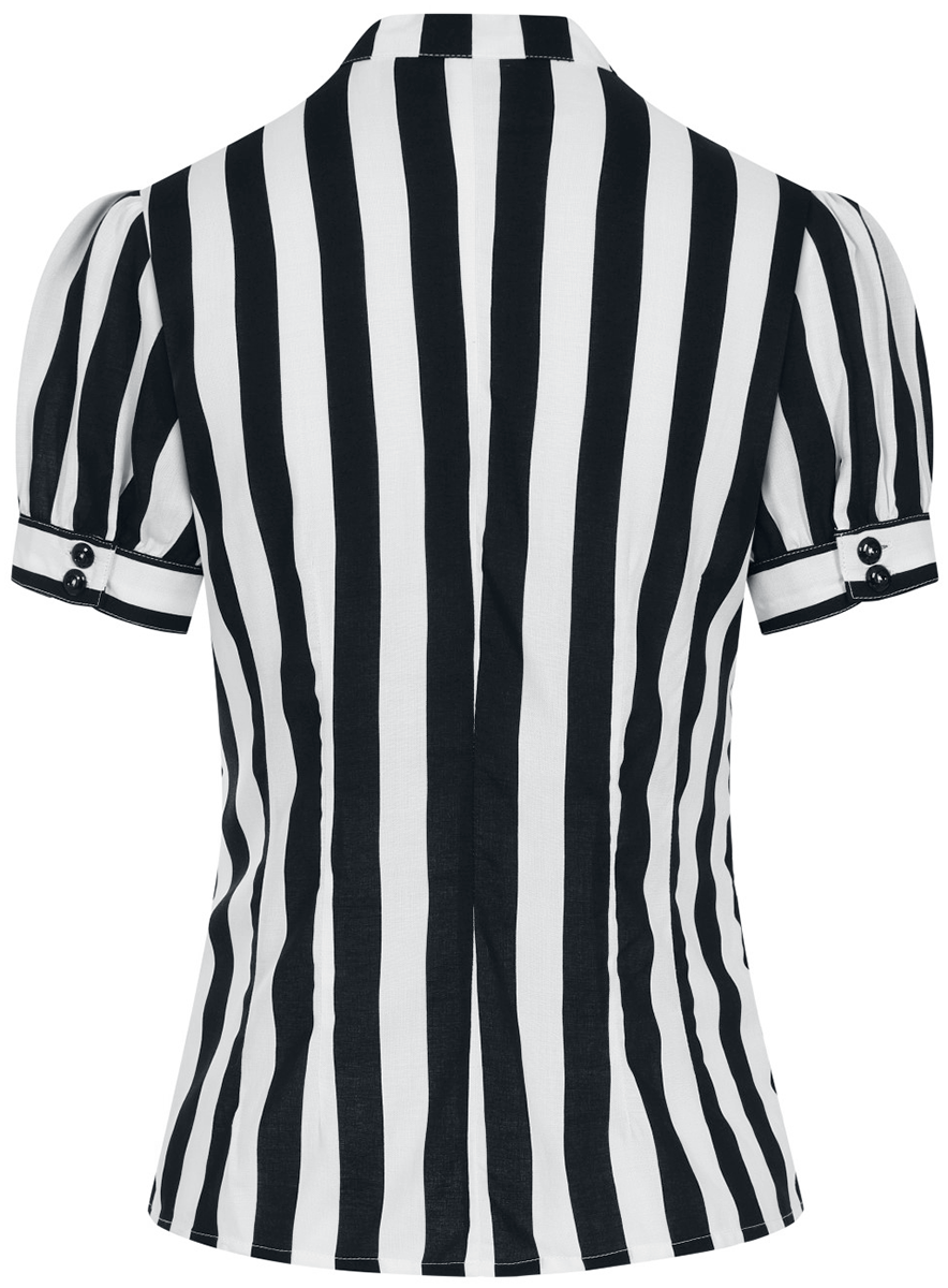 Hell Bunny Juno Blouse Blouse black white - Image 3