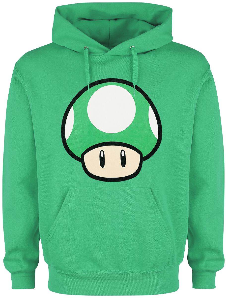 Super Mario 1 - Up Mushroom Hoodie green - Image 2
