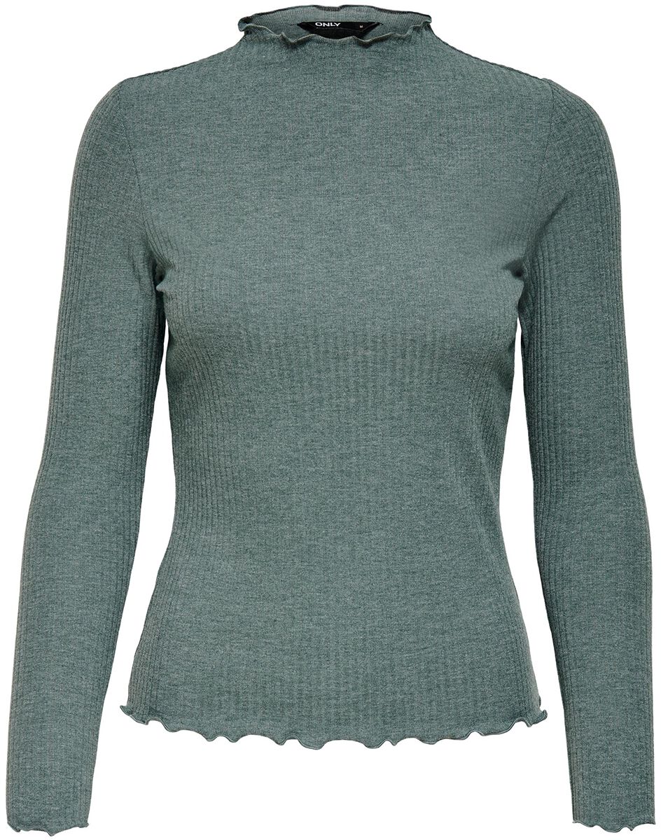 Only Emma High Neck Top Long-sleeve Shirt mint - Image 2