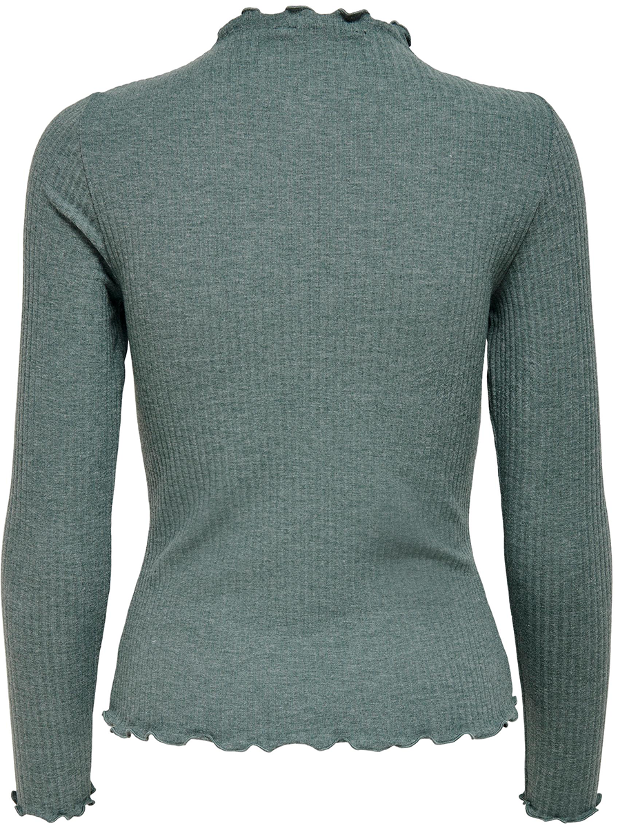 Only Emma High Neck Top Long-sleeve Shirt mint - Image 3