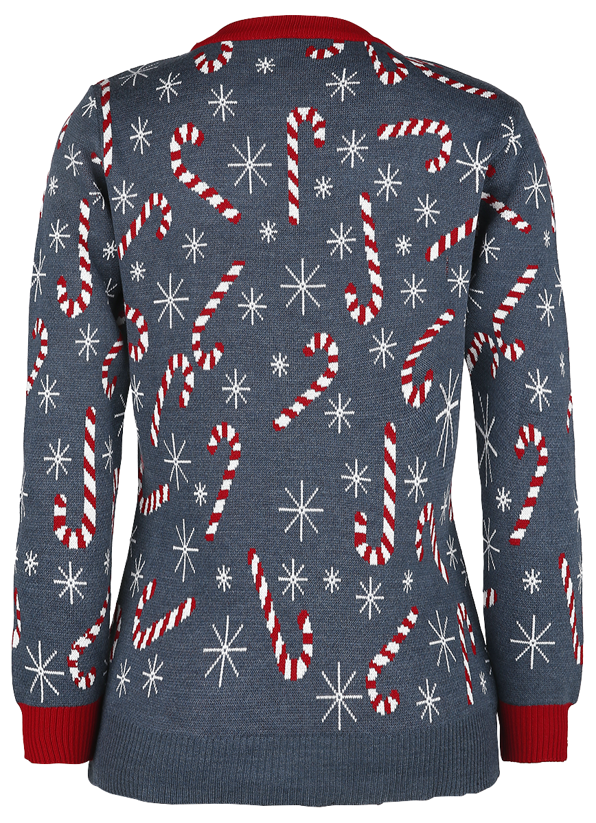 Ugly Christmas Sweater Cat Wrapped In Lights Christmas jumper multicolour - Image 3