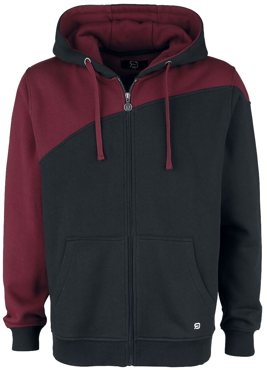 RED by EMP Red-Black Hoodie Jacket Hoodie Jacket bordeaux black - Image 2