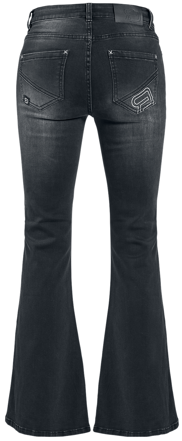 RED by EMP Jil - Black Jeans with Light Wash Jeans black - Image 3