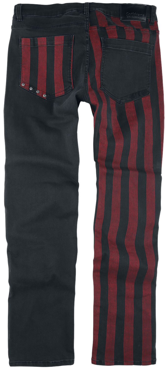 Gothicana by EMP Pete - Two-Tone Jeans Jeans black - Image 3