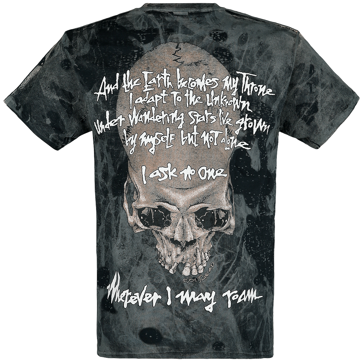 Metallica Roam All Over T-Shirt brown black - Image 3