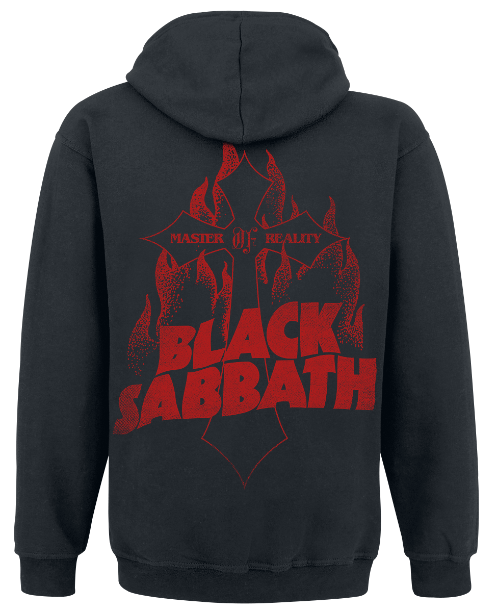 Black Sabbath Master Of Reality Cross Hoodie Jacket black - Image 3
