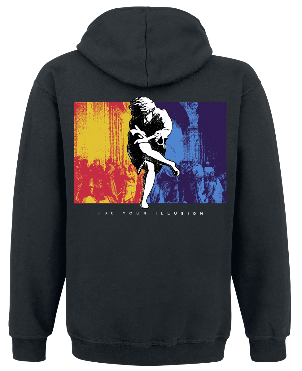 Guns N' Roses Use Your Illusion Boxed Hoodie black - Image 3